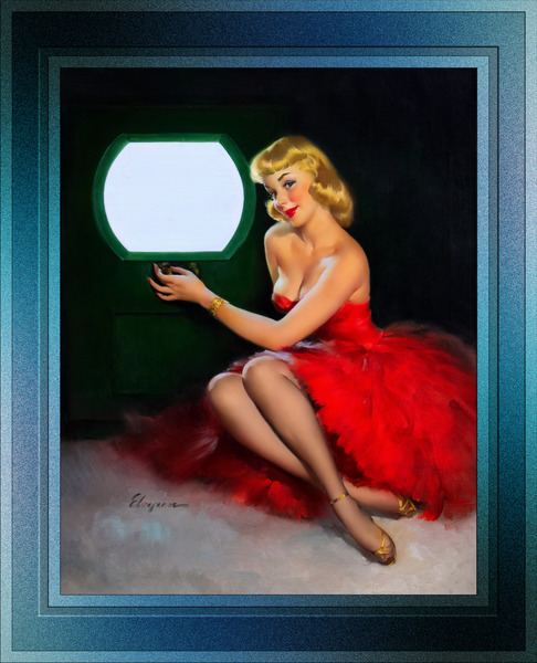 Good Looking by Gil Elvgren Classic Xzendor7 Old Masters Reproductions Print