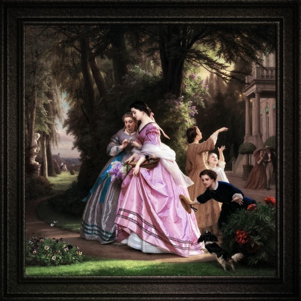 He Loves Me He Loves Me Not by Josephus Laurentius Dyckmans Old Masters Classical Fine Art Reproduction Print