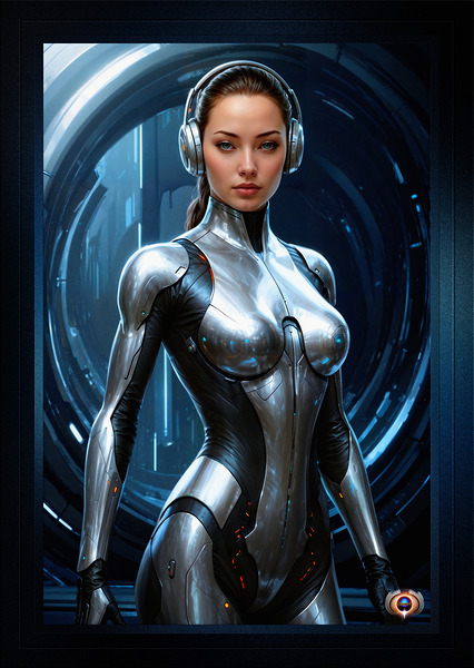 Intelligence Officer 1859137 Assigned To Delum Cruiser Captivating AI Concept Art by Xzendor7  Print