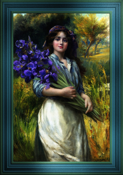 Iris by Norman Prescott-Davies	 Wall Decor Xzendor7 Old Masters Art Reproductions by xzendor7