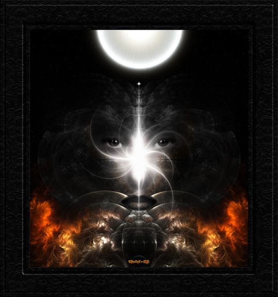 Isis Revealed Mystical Fractal Art Composition by Xzendor7 Print