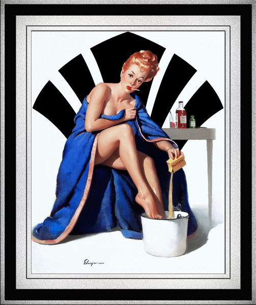 Its Nothing To Sneeze At by Gil Elvgren Remastered Xzendor7 Vintage Art Old Masters Reproductions by xzendor7