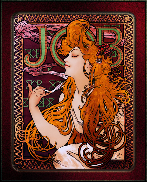 JOB by Alphonse Mucha Art Nouveau Old Masters Vintage Art Reproduction  Print