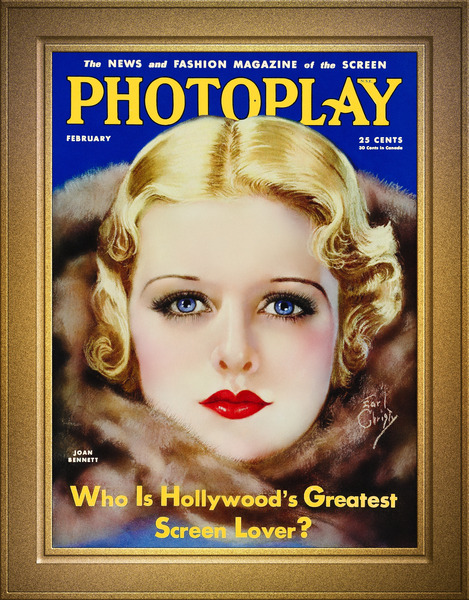 Joan Bennett Photoplay Magazine February Issue NSE by Earl Christy Remastered Vintage Retro Xzendor7 Art Reproductions by xzendor7