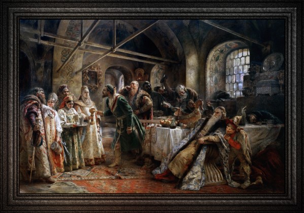 Kissing Custom by Konstantin Makovsky Print