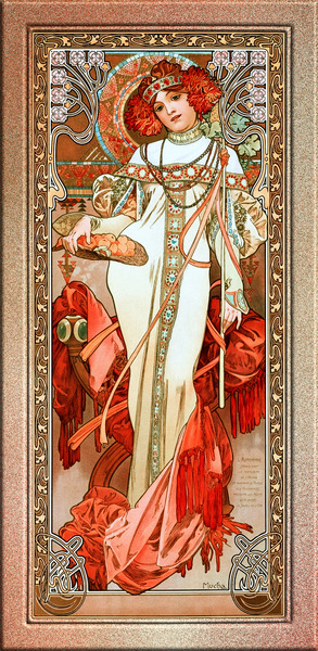 LAutomne by Alphonse Mucha Old Masters Reproduction by xzendor7