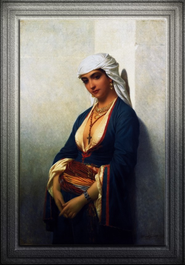 La Fidele by Emile Lecomte-Vernet Classical Fine Art Old Masters Reproduction Print