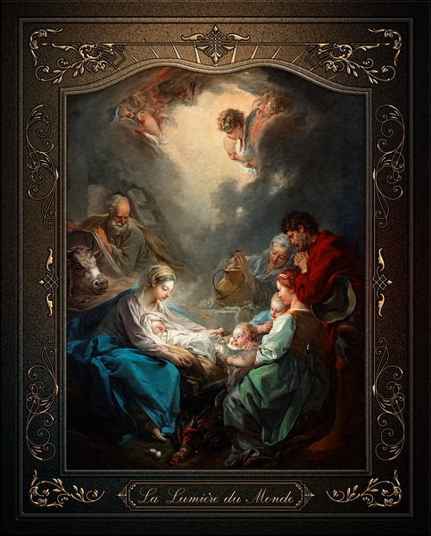 La Lumiere du Monde by Francois Boucher Classical Fine Art Xzendor7 Old Masters Reproductions Print