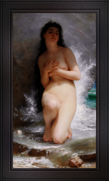 La Perle by William Adolphe Bouguereau Remastered Xzendor7 Classical Fine Art Old Masters Reproductions by xzendor7