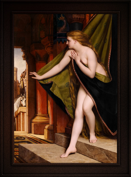 Lady Godiva c1870 by Jozef Henri Francois Van Lerius Remastered Xzendor7 Classical Fine Art Old Masters Reproductions  Print