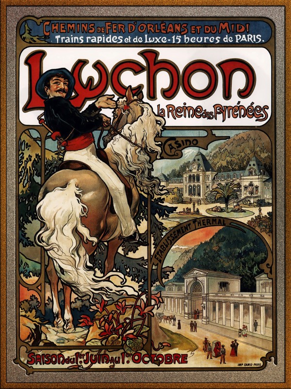 Luchon by Alphonse Mucha Print