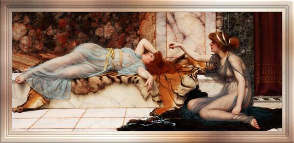 Mischief and Repose by John William Godward Print