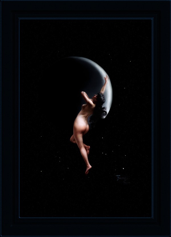 Moon Nymph by Luis Ricardo Falero AOW FRMD Old Masters Classical Art Reproduction Print