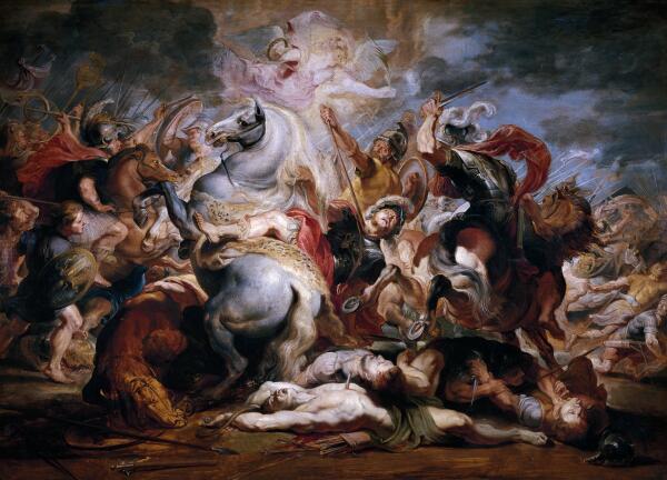 Morte di Decio Mure Bozzetto by Peter Paul Rubens Print