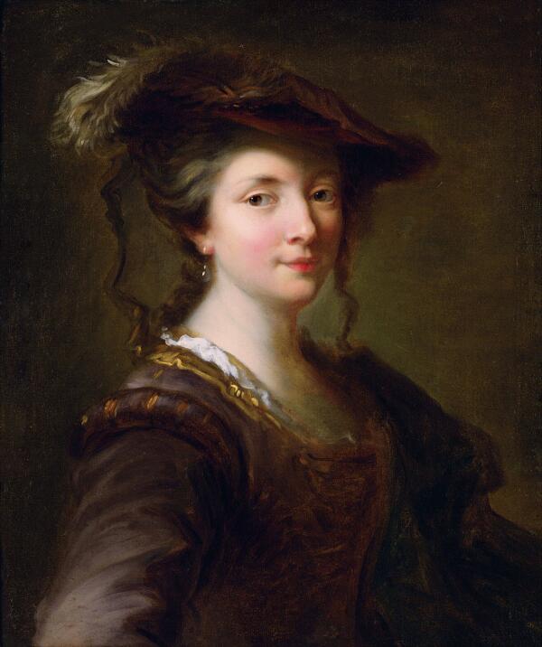 Portrait of a Lady by Alexis Grimou Print