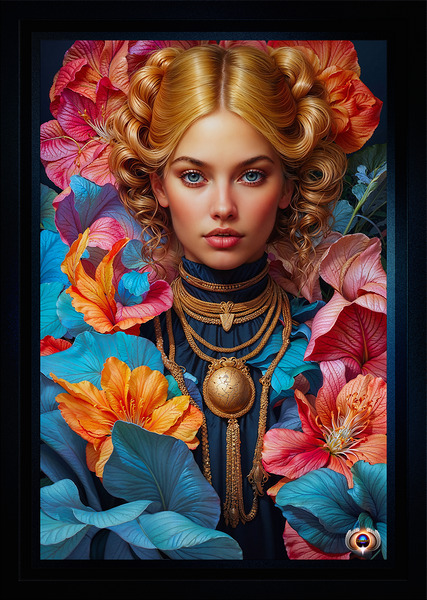 Portrait Of Alice Credenza Elegant AI Concept Art by Xzendor7 by xzendor7