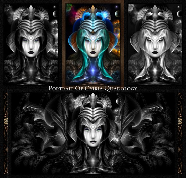 Portrait Of Cyiria Quadology Fractal Art Composition by xzendor7