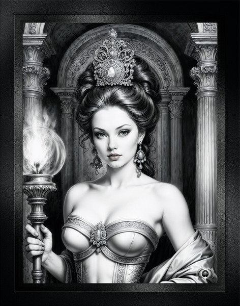 Portrait Of Delania Travae Captivating AI Concept Art by Xzendor7 by xzendor7