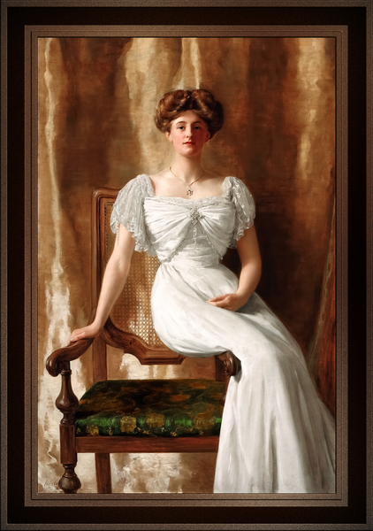 Portrait of The Hon. Mrs Harold Ritchie by John Collier Remastered Xzendor7 Classical Fine Art Old Masters Reproductions Print
