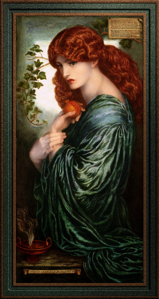 Proserpine by Dante Gabriel Rossetti Fine Art Xzendor7 Old Masters Reproductions  Print