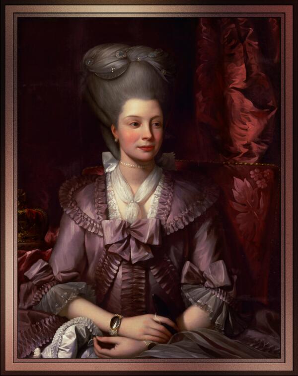 Queen Charlotte by Benjamin West Print