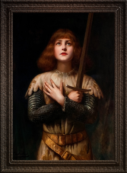 Sainte Jeanne dArc by Paul Antoine De La Boulaye Xzendor7 Old Masters Reproductions by xzendor7