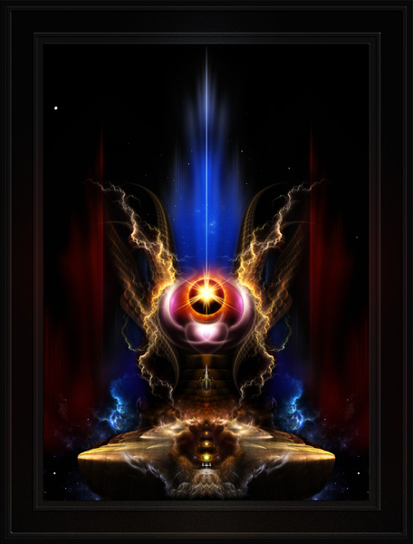 Signet Orb Spacescape Fantasy Fractal Art Composition by Xzendor7 by xzendor7