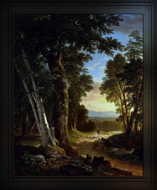 The Beeches by Brown Durand Classical Landscape Reproduction Print