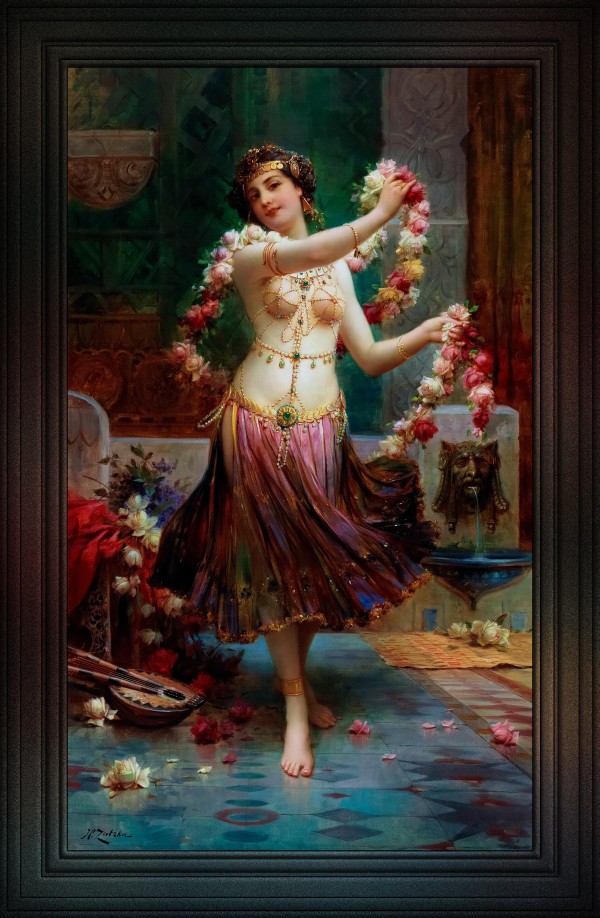 The Belly Dancer by Hans Zatzka Classical Art Old Masters Reproduction Print