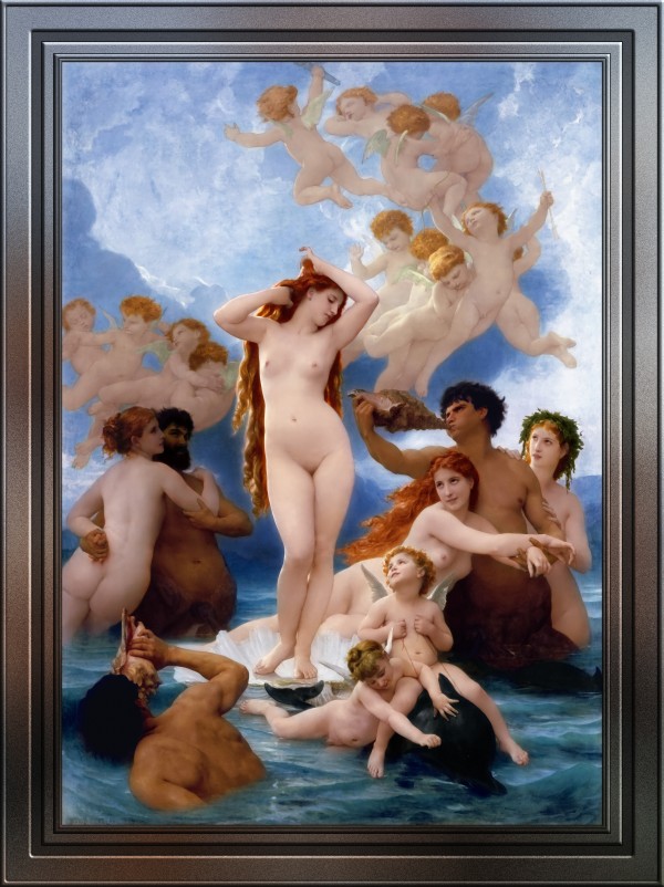 The Birth Of Venus by William-Adolphe Bouguereau Old Masters Fine Art Reproduction Print