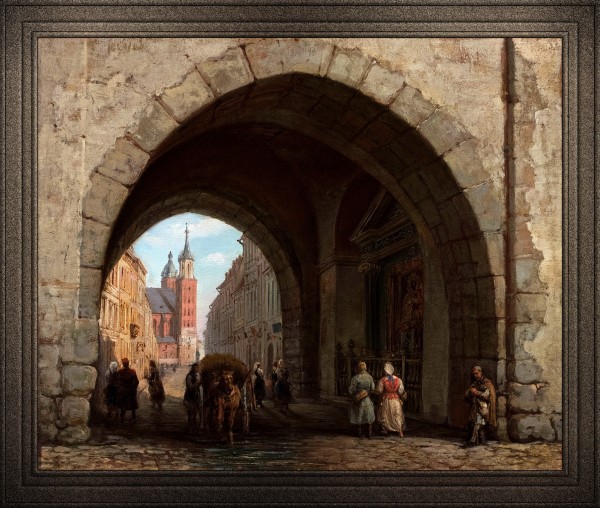 The Florian Gate in Krakow by Marcin Zaleski Old Masters Classical Fine Art Reproduction Imprimer
