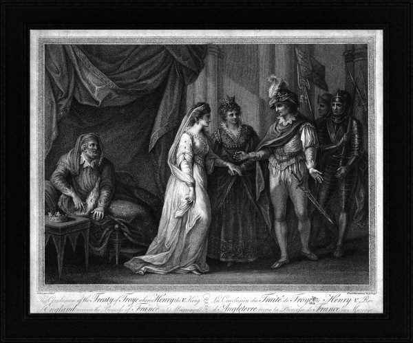 The Conclusion of the Treaty of Troyes by Francesco Bartolozz Classical Art Old Masters Reproduction Print