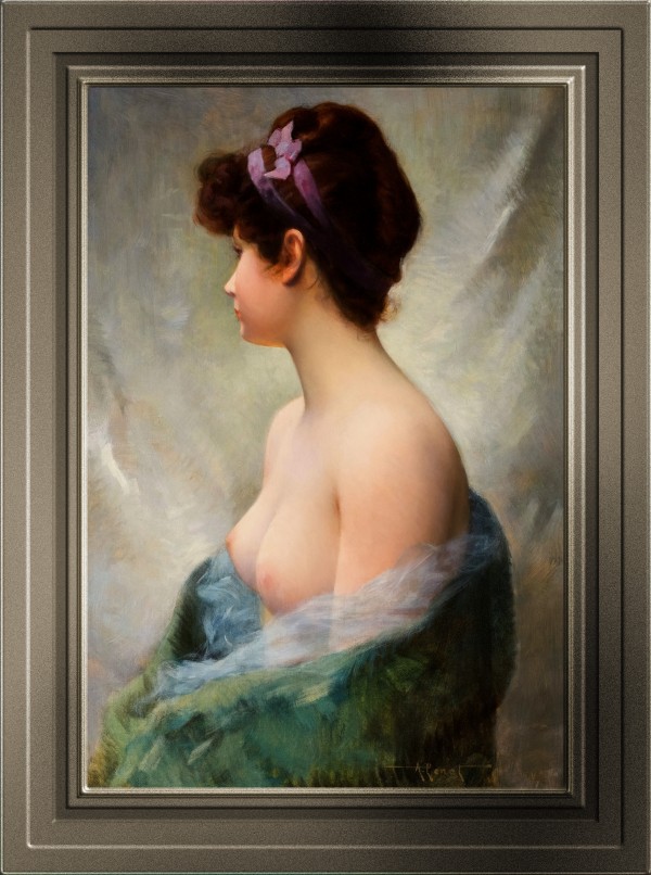 The Topless Model by Albert Joseph Penot Old Masters Classical Art Reproduction Print