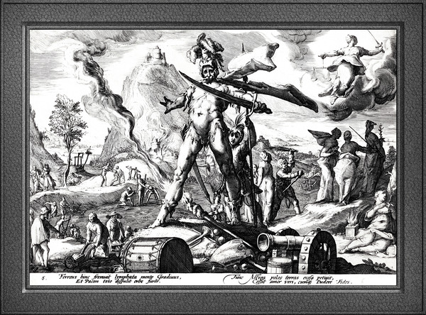 The Age of Iron by Hendrick Goltzius Remastered Xzendor7 Classical Fine Art Old Masters Reproductions Print
