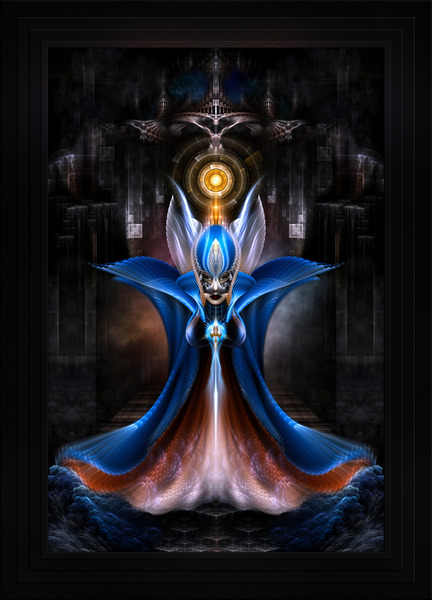 The Majesty Of Arsencia Fractal Portrait Sci-Fi Fantasy Composition by Xzendor7 by xzendor7