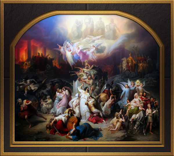 Titus destroying Jerusalem by Wilhelm von Kaulbach Remastered Xzendor7 Classical Fine Art Old Masters Reproductions by xzendor7