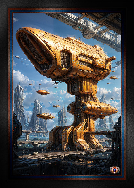 Trekitor Architectural Command and Control Center Amazing AI Concept Art by Xzendor7 by xzendor7