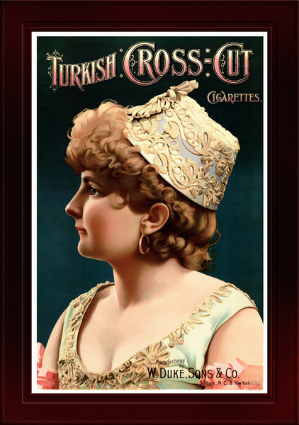 Turkish Cross Cut Cigarettes by Knapp Co Remastered Vintage Retro Xzendor7 Art Reproductions by xzendor7