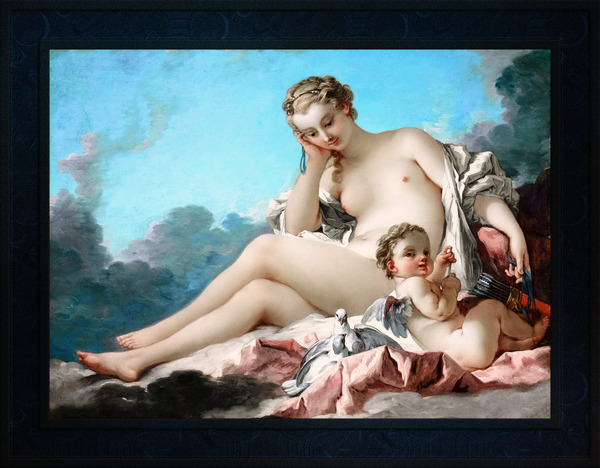 Venus and Cupid by Francois Boucher Remastered Xzendor7 Classical Fine Art Old Masters Reproductions by xzendor7