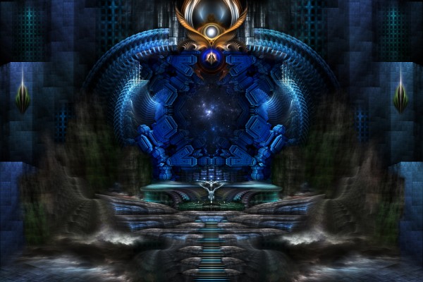View To Eternity Fractal Art Composition by xzendor7