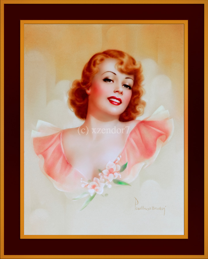 An All American Beauty by Pearl Frush Brudon Vintage Illustration