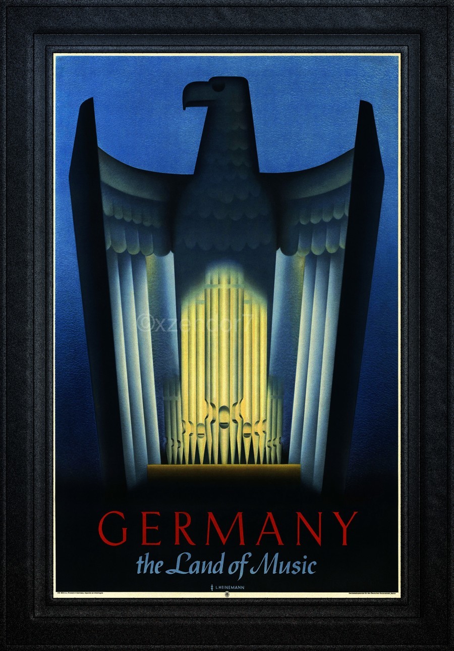 Germany The Land of Music by L Heinemann Art Deco