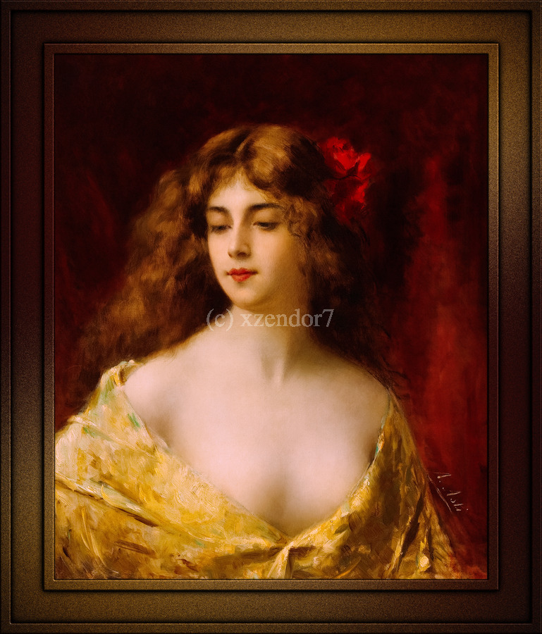 アート・デザイン・音楽 At Twelve: Portraits of Young Women Neo Renaissance Portrait of a Woman Listening to Music