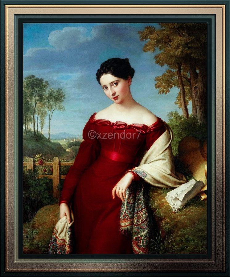 Portrait of a Young Lady by Eduard Friedrich Leybold