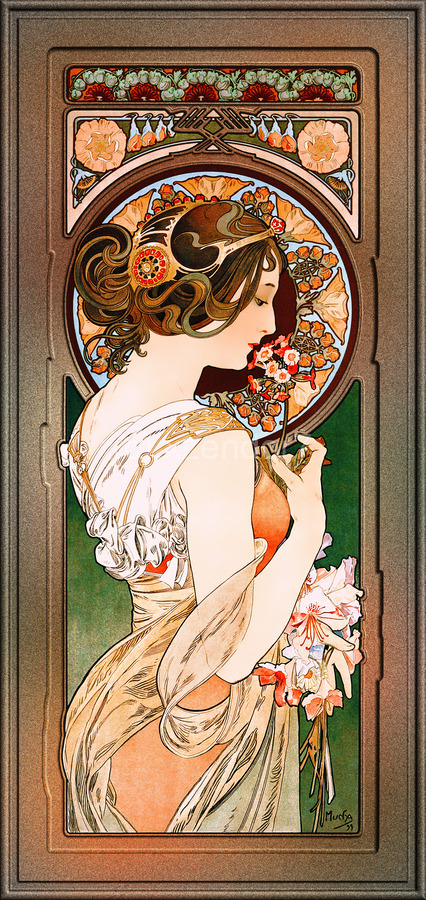 Primrose by Alphonse Mucha Vintage Art Xzendor7 Old Masters