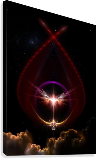 Peridin Fractal Art Spacescape Composition Canvas Print