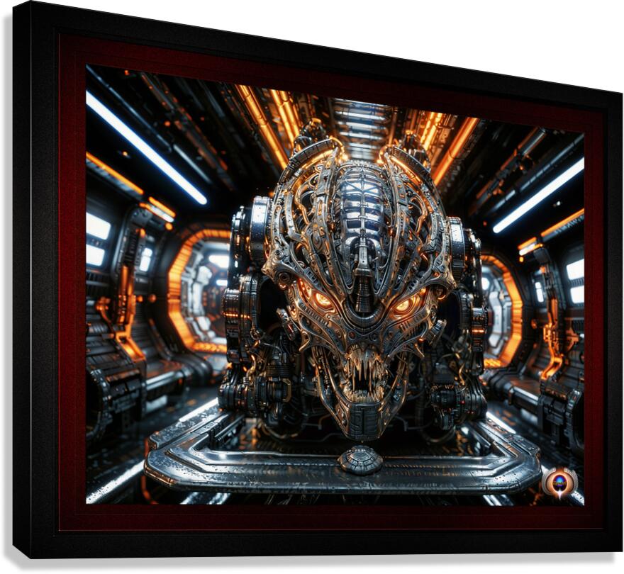 Activation Of An Alien Artifact Breathtaking AI Concept Art by Xzendor7 Canvas Print