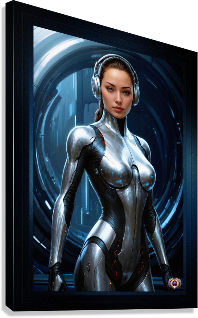Intelligence Officer 1859137 Assigned To Delum Cruiser Captivating AI Concept Art by Xzendor7  Canvas Print