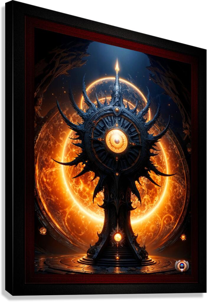 The Talons of Time Stunning Steampunk Fantasy Astonishing AI Concept Art by Xzendor7 Canvas Print