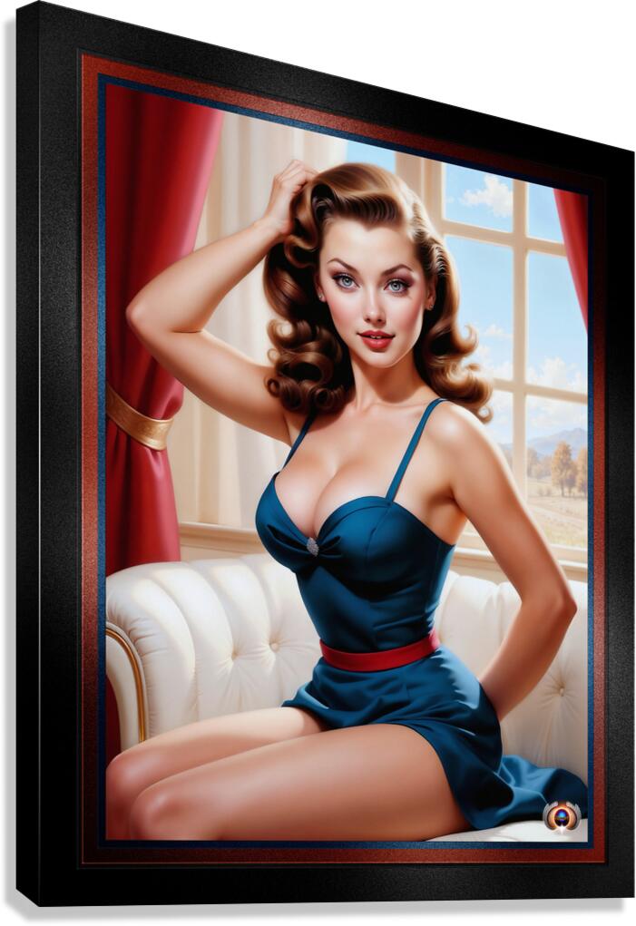 Let Me Think About That Captivating AI Concept Creation by Xzendor7 Canvas Print